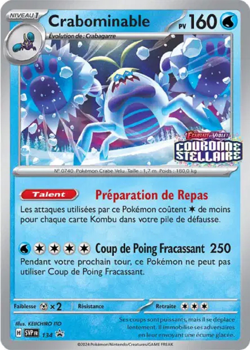 Crabominable (SVP 134) - Promo Écarlate & Violet - Carte Pokémon
