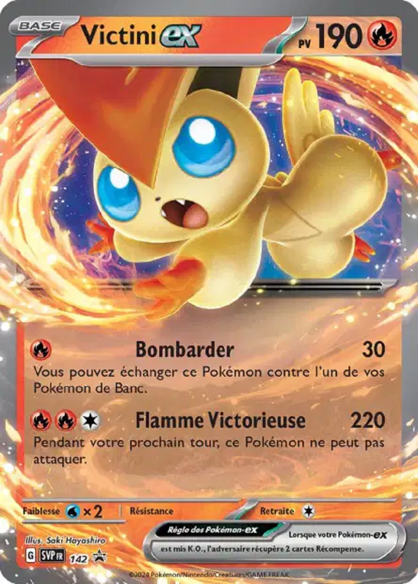 Victini ex (SVP 142) - Promo Écarlate & Violet - Carte Pokémon