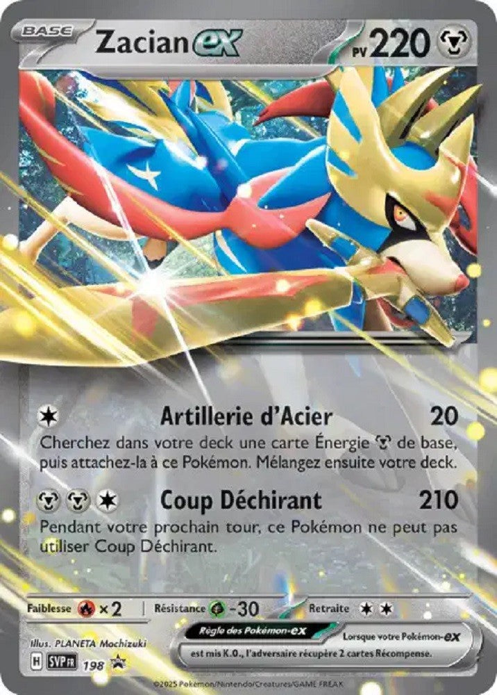 Zacian ex (SVP 198) - Promo Écarlate & Violet - Carte Pokémon