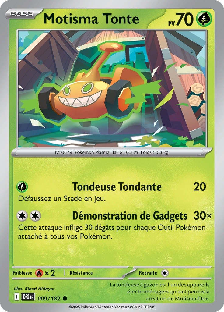 Motisma Tonte (DRI 009) - Rivalités Destinées - Carte Pokémon