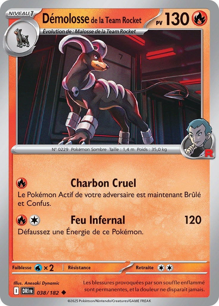 Démolosse de la Team Rocket (DRI 038) - Rivalités Destinées - Carte Pokémon