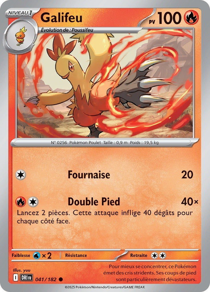 Galifeu (DRI 041) - Rivalités Destinées - Carte Pokémon