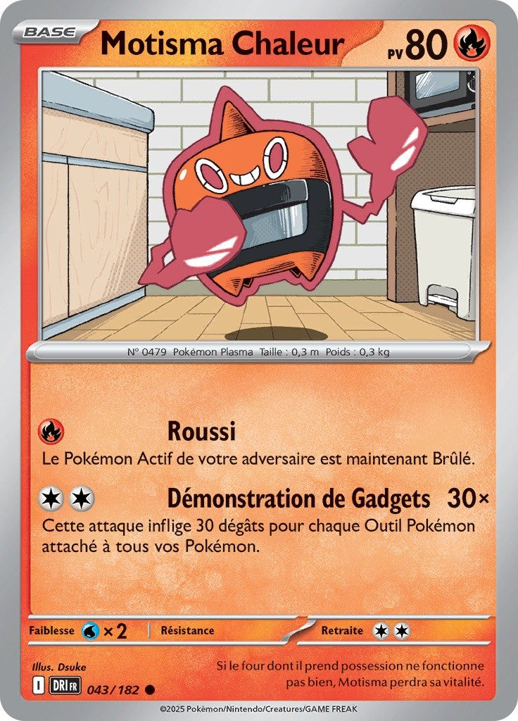 Motisma Chaleur (DRI 043) - Rivalités Destinées - Carte Pokémon
