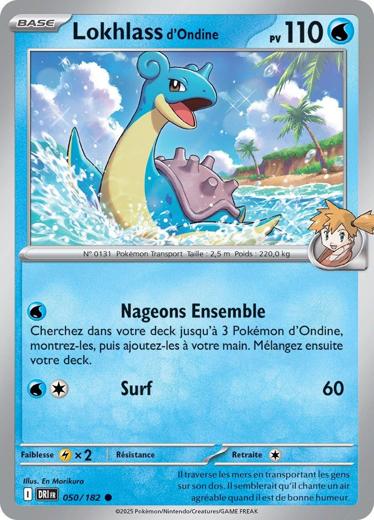 Lokhlass de Ondine (DRI 050) - Rivalités Destinées - Carte Pokémon