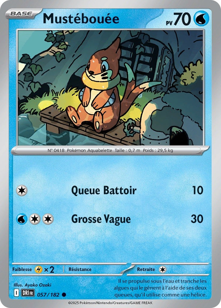Mustébouée (DRI 057) - Rivalités Destinées - Carte Pokémon
