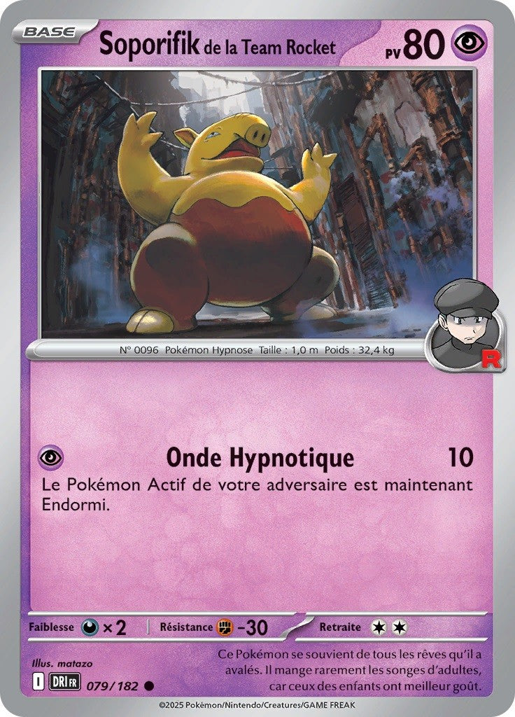 Soporifik de la Team Rocket (DRI 079) - Rivalités Destinées - Carte Pokémon