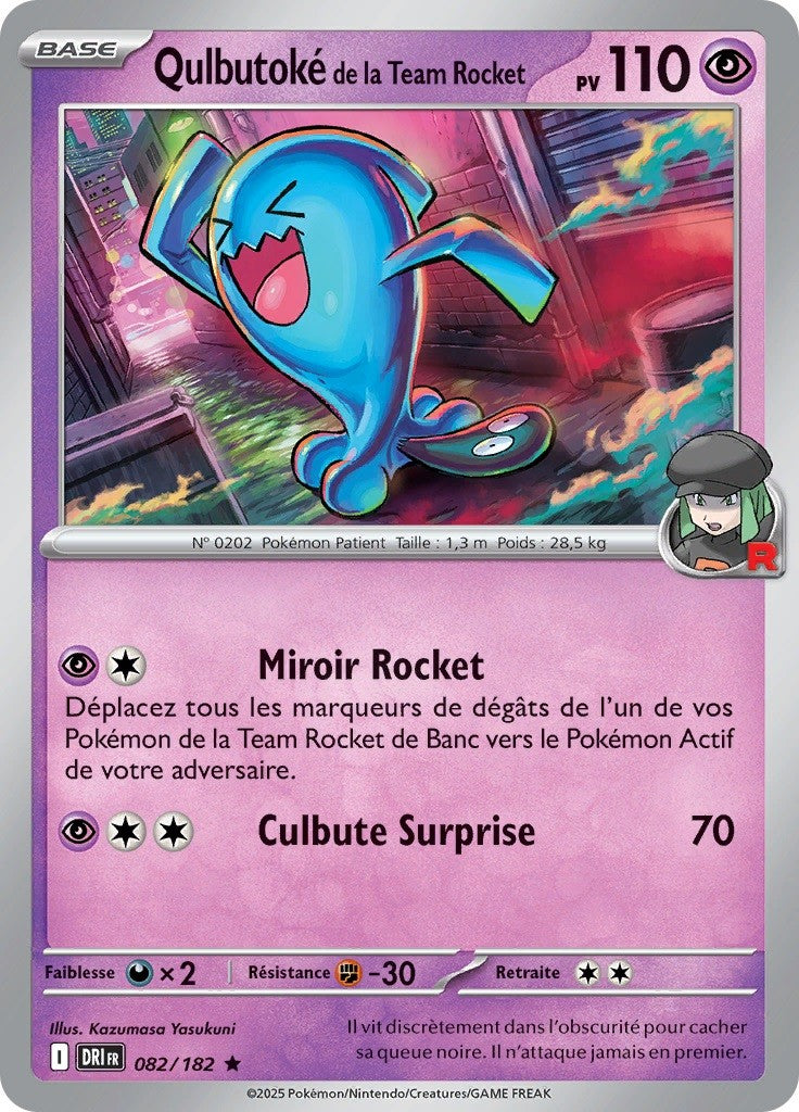 Qulbutoké de la Team Rocket (DRI 082) - Rivalités Destinées - Carte Pokémon