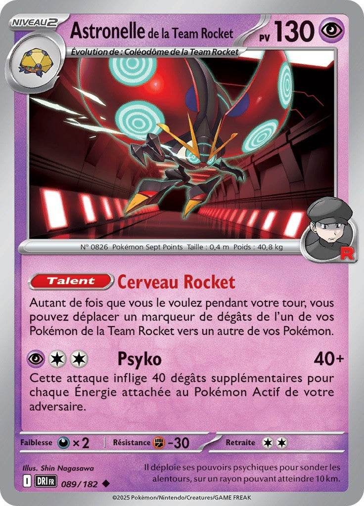 Astronelle de la Team Rocket (DRI 089) - Rivalités Destinées - Carte Pokémon