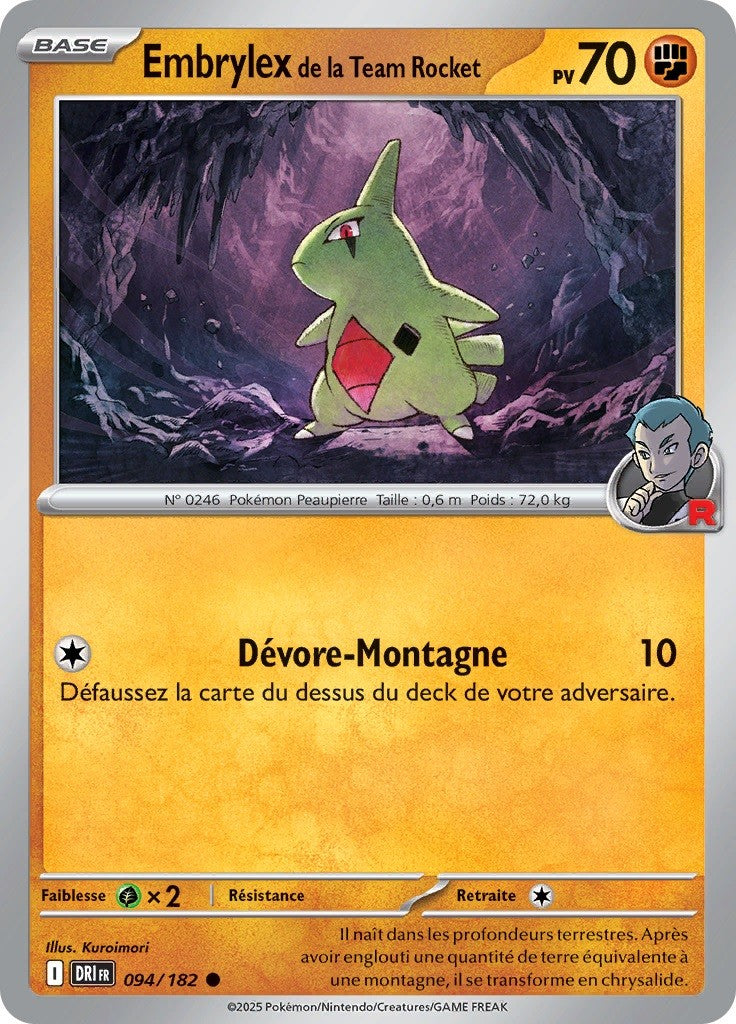 Embrylex de la Team Rocket (DRI 094) - Rivalités Destinées - Carte Pokémon