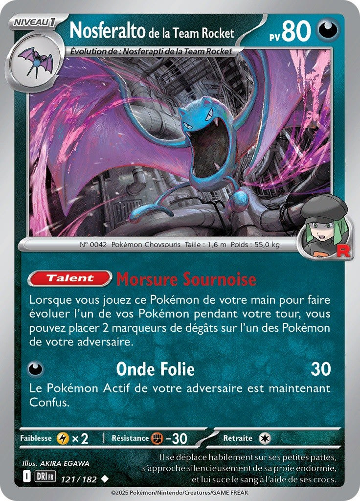 Nosferalto de la Team Rocket (DRI 121) - Rivalités Destinées - Carte Pokémon