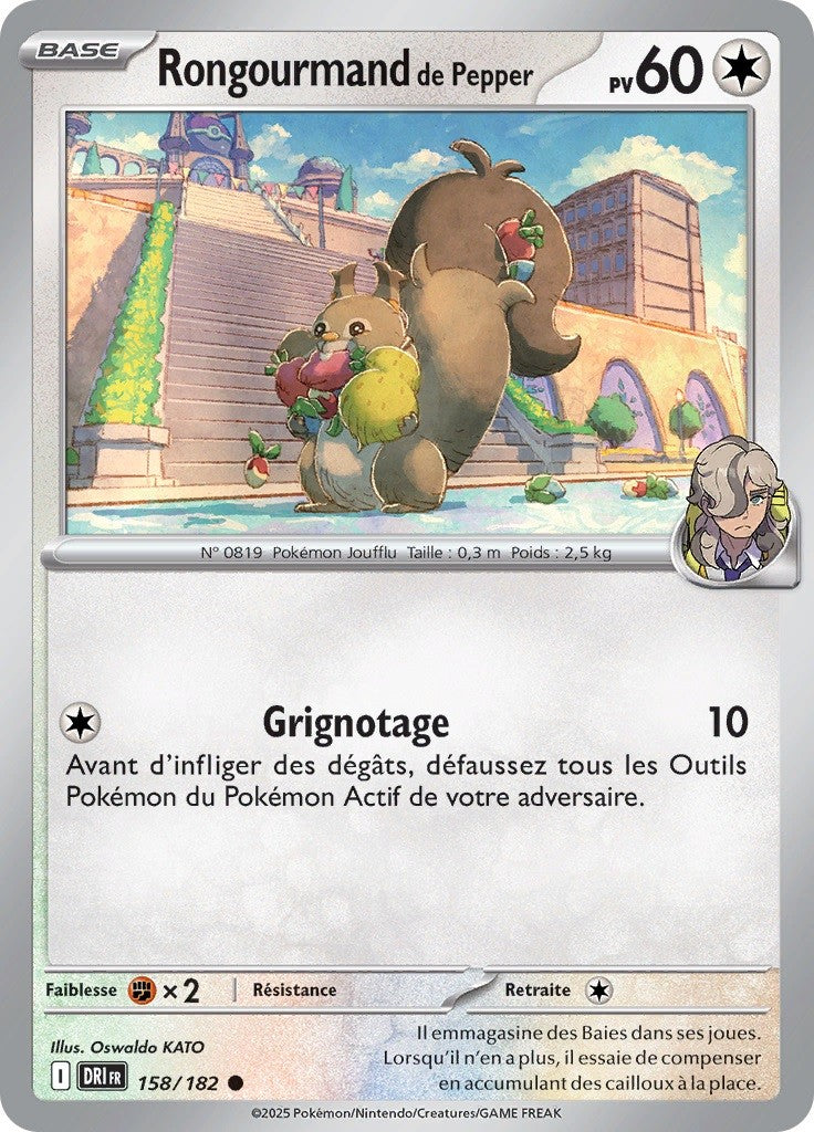 Rongourmand de Pepper (DRI 158) - Rivalités Destinées - Carte Pokémon
