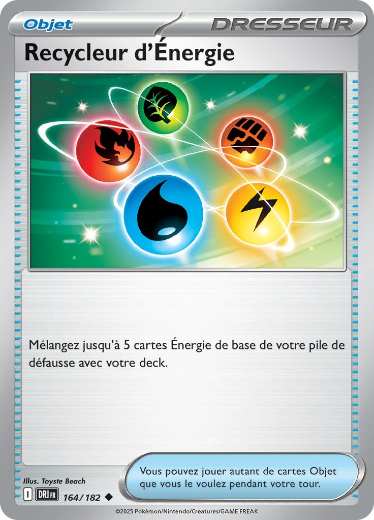 Recycleur d'Énergie (DRI 164) - Rivalités Destinées - Carte Pokémon