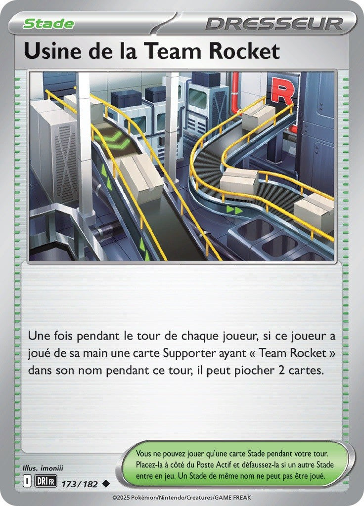 Usine de la Team Rocket (DRI 173) - Rivalités Destinées - Carte Pokémon