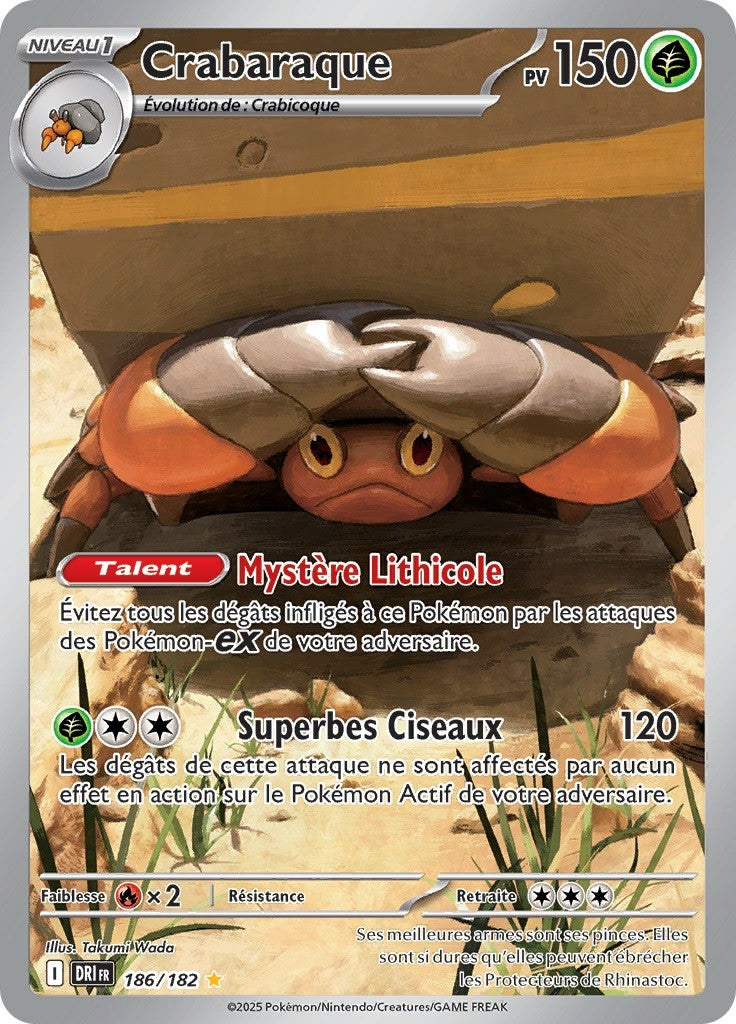 Crabaraque (DRI 186) - Rivalités Destinées - Carte Pokémon