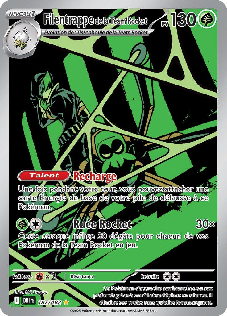 Filentrappe de la Team Rocket (DRI 187) - Rivalités Destinées - Carte Pokémon