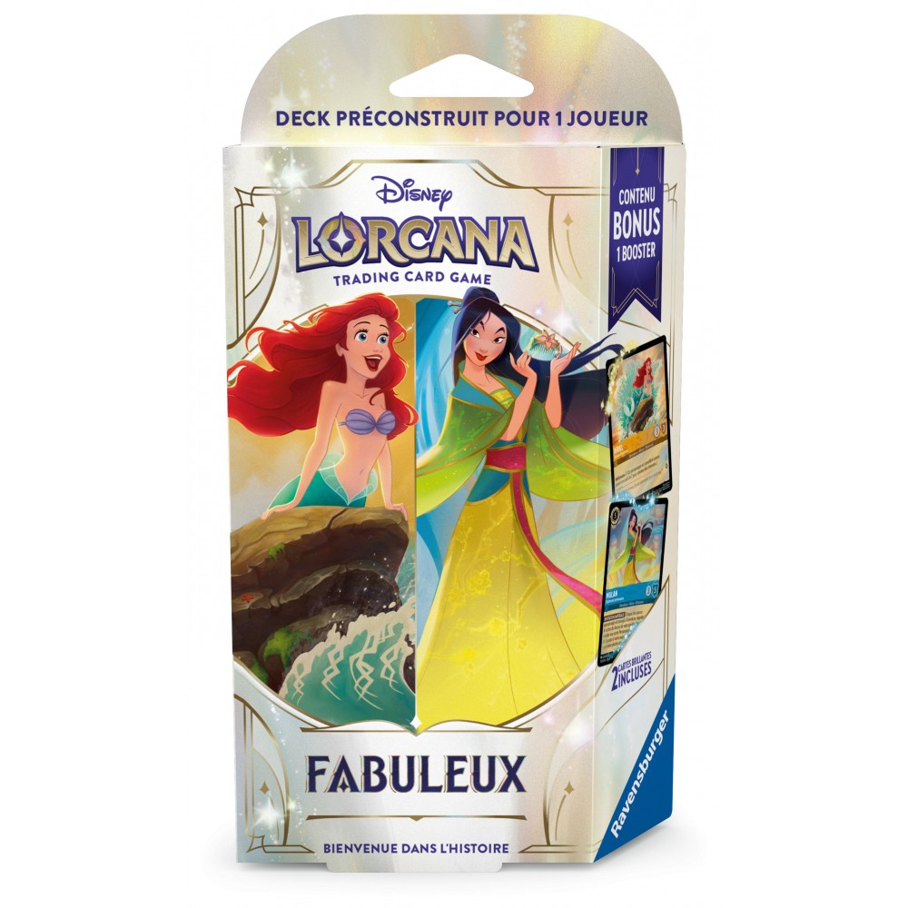 Disney Lorcana TCG - Deck de Démarrage Fabuleux : Ariel & Mulan