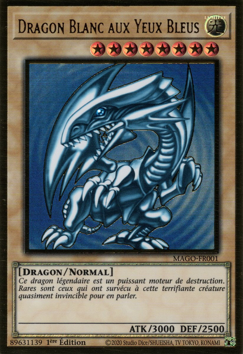 MAGO-FR001 Dragon Blanc aux Yeux Bleus
