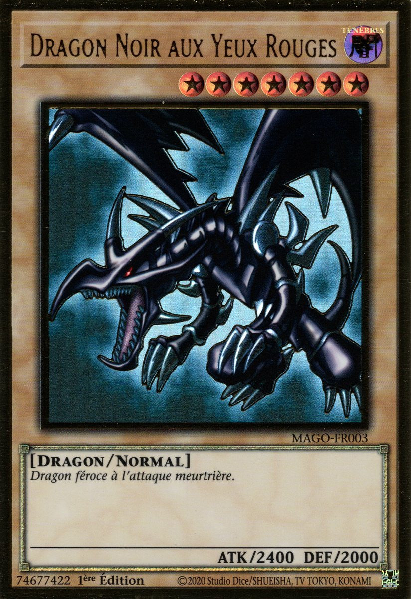 MAGO-FR003 Dragon Noir aux Yeux Rouges