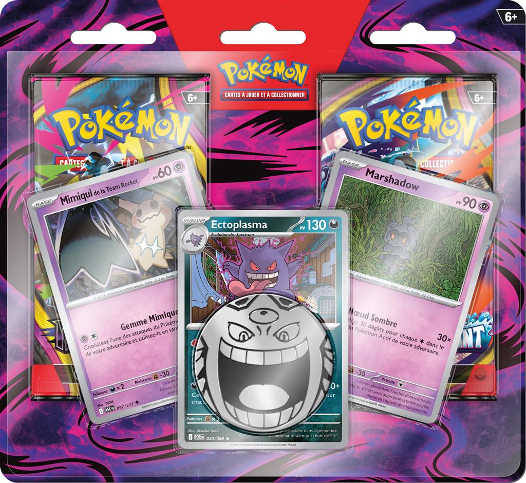 Pokémon - Duo Pack de 2 boosters Octobre 2026 : Ectoplasma, Mimiqui et Marshadow