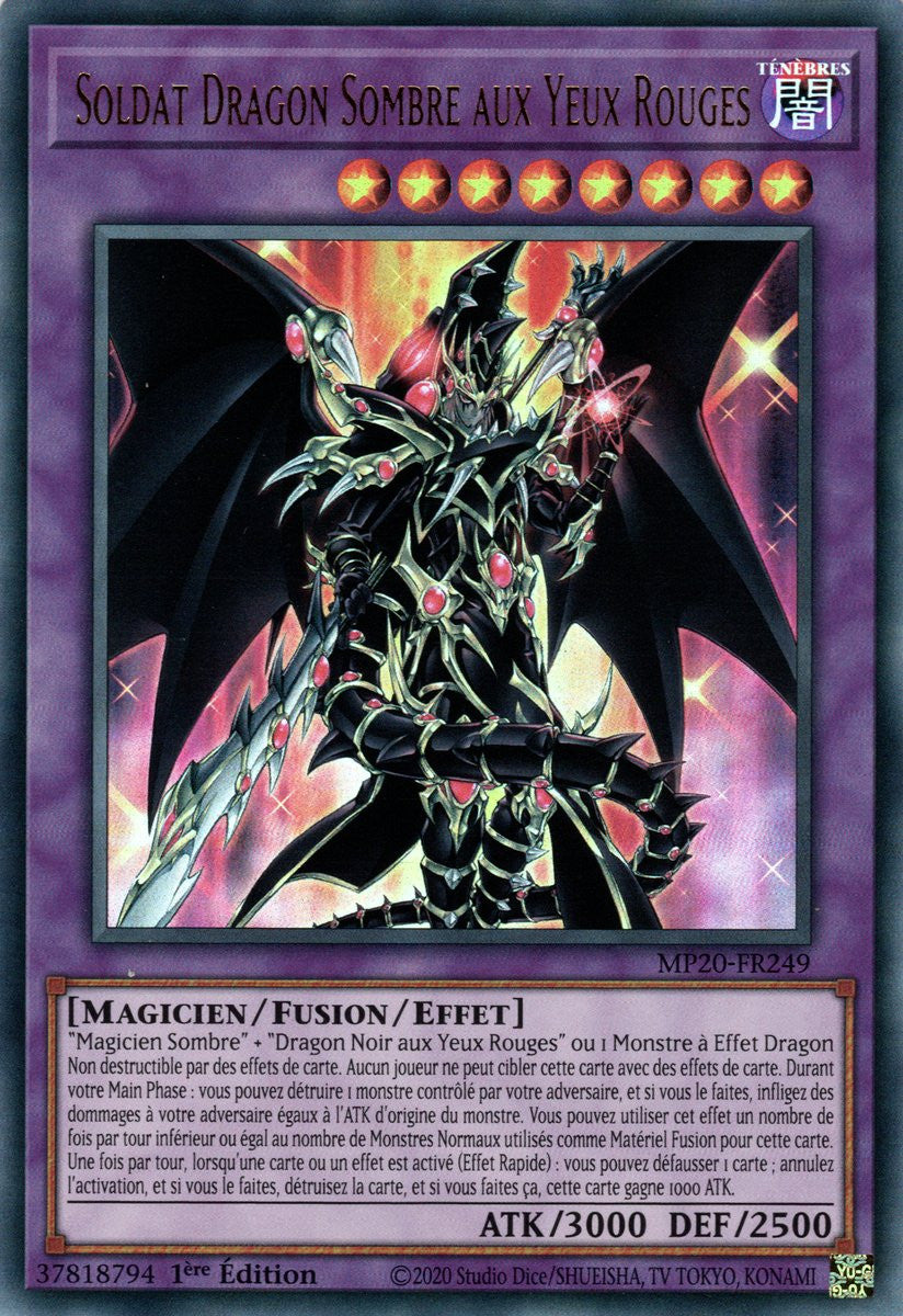 MP20-FR249 Soldat Dragon Sombre aux Yeux Rouges