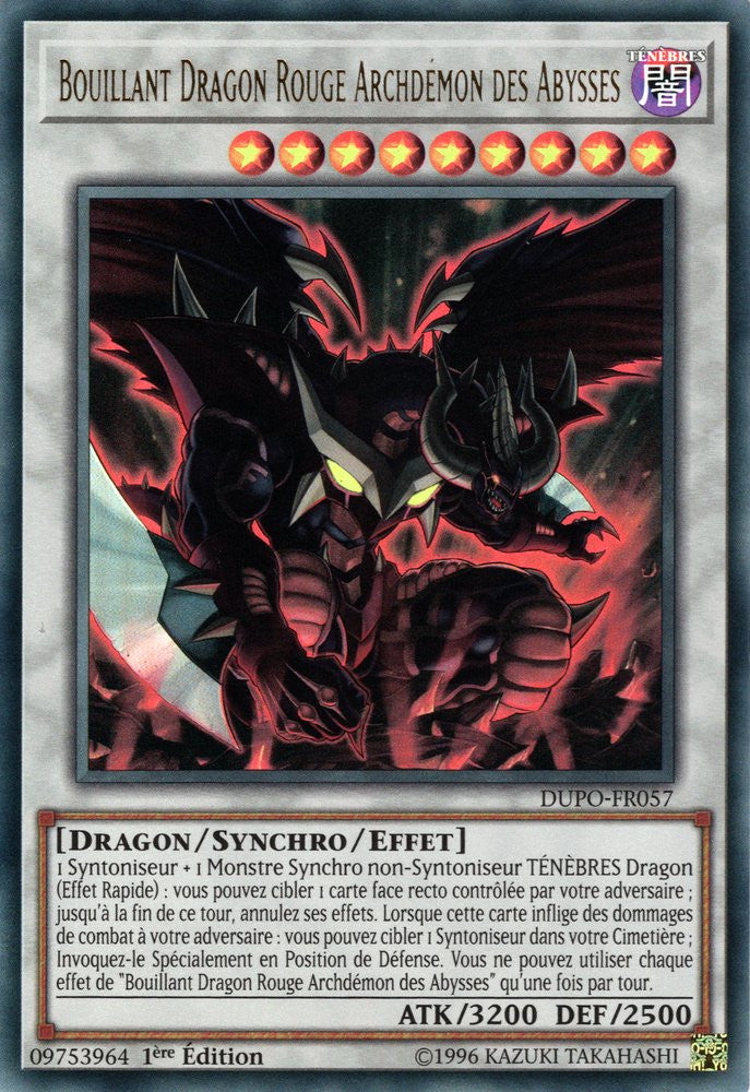 DUPO-FR057 Bouillant Dragon Rouge Archdémon des Abysses