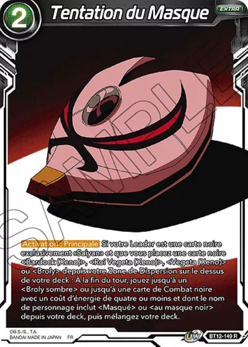 Tentation du Masque : BT12-149 R