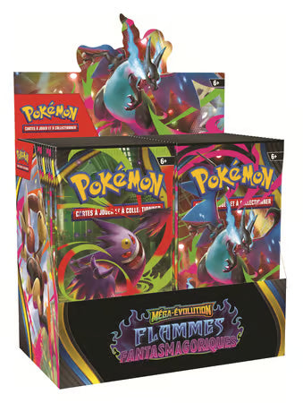 Pokémon - Display de 36 Boosters ME02 - Méga-Évolution : Flammes Fantasmagoriques