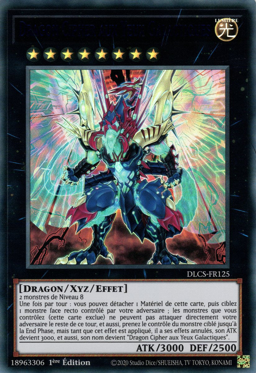 DLCS-FR125 Dragon Cipher aux Yeux Galactiques (Bleu)