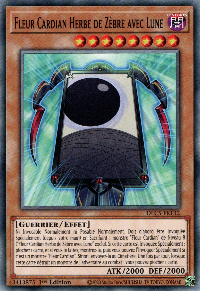 DLCS-FR132 Fleur Cardian Herbe de Zèbre avec Lune