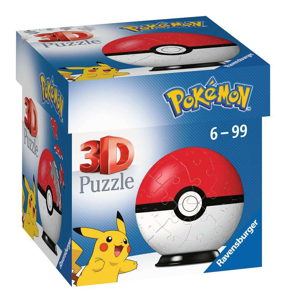 Pokémon - Ravensburger - Puzzle 3D Ball 54 p - Pokéball - 11256