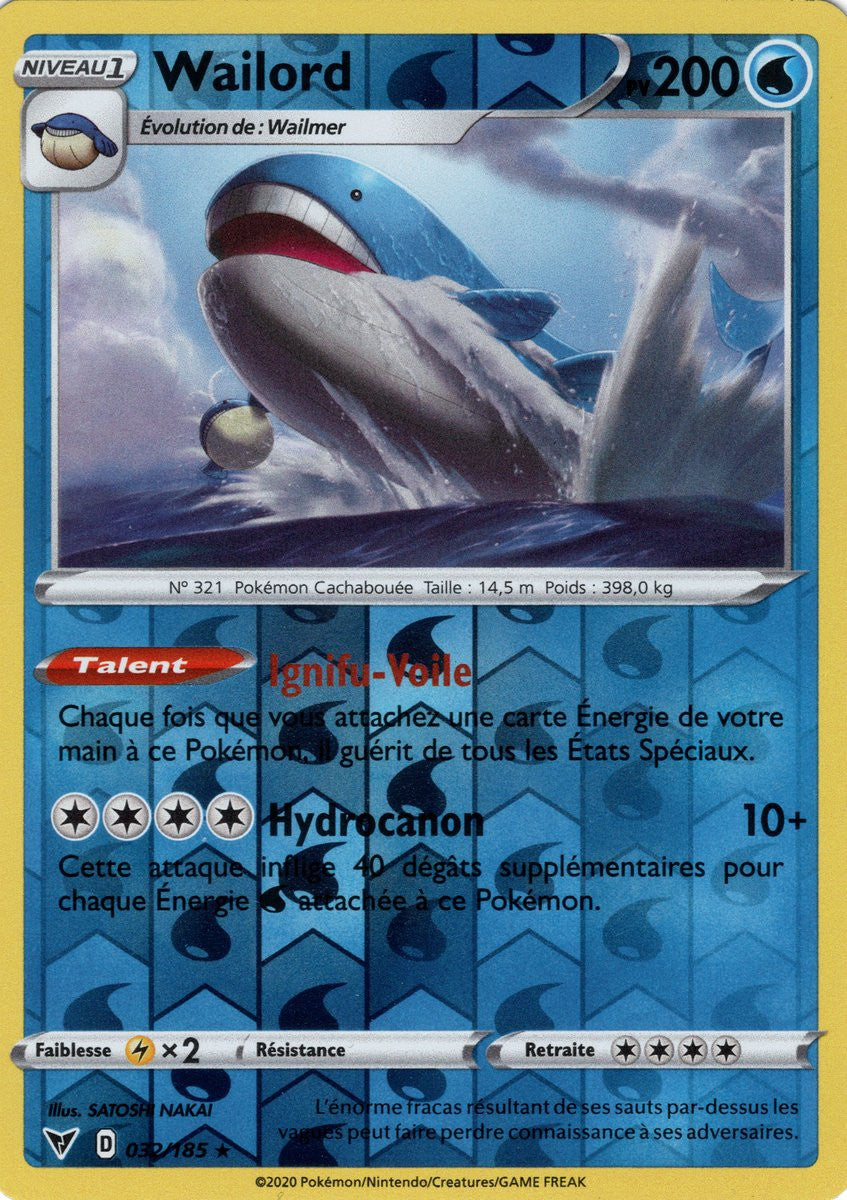 Wailord Reverse - 032/185 R - EB04