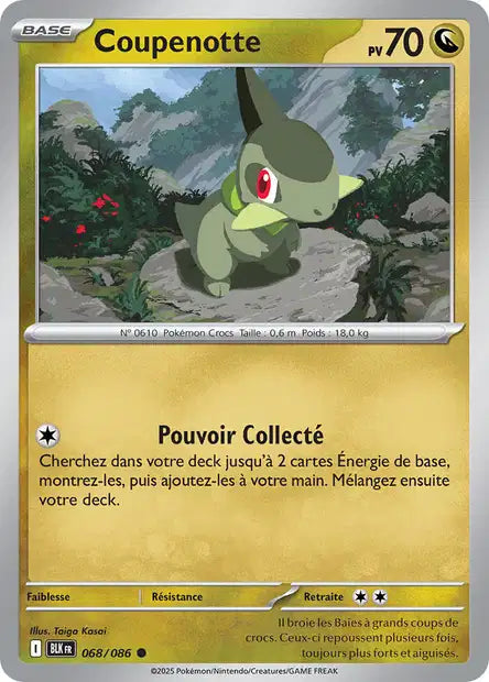 Coupenotte (BLK 068) - Foudre Noire - Carte Pokémon EV10.5