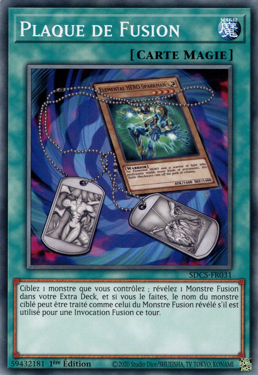 Plaque de Fusion : SDCS-FR031 C