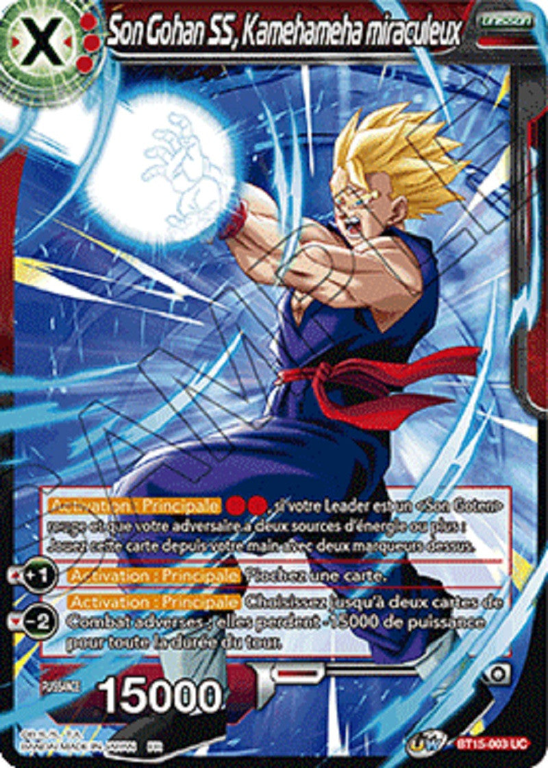 Dragon Ball Super - B15 - Son Gohan SS, Kamehameha miraculeux : BT15-003