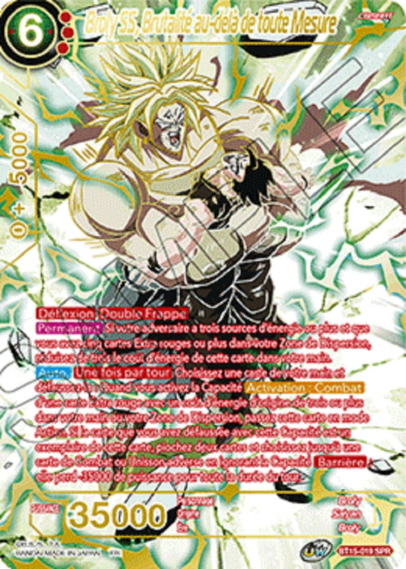 Dragon Ball Super - B15 - Saiyan Showdown - Broly SS, Brutalité au-delà de toute Mesure - BT15-019_SPR