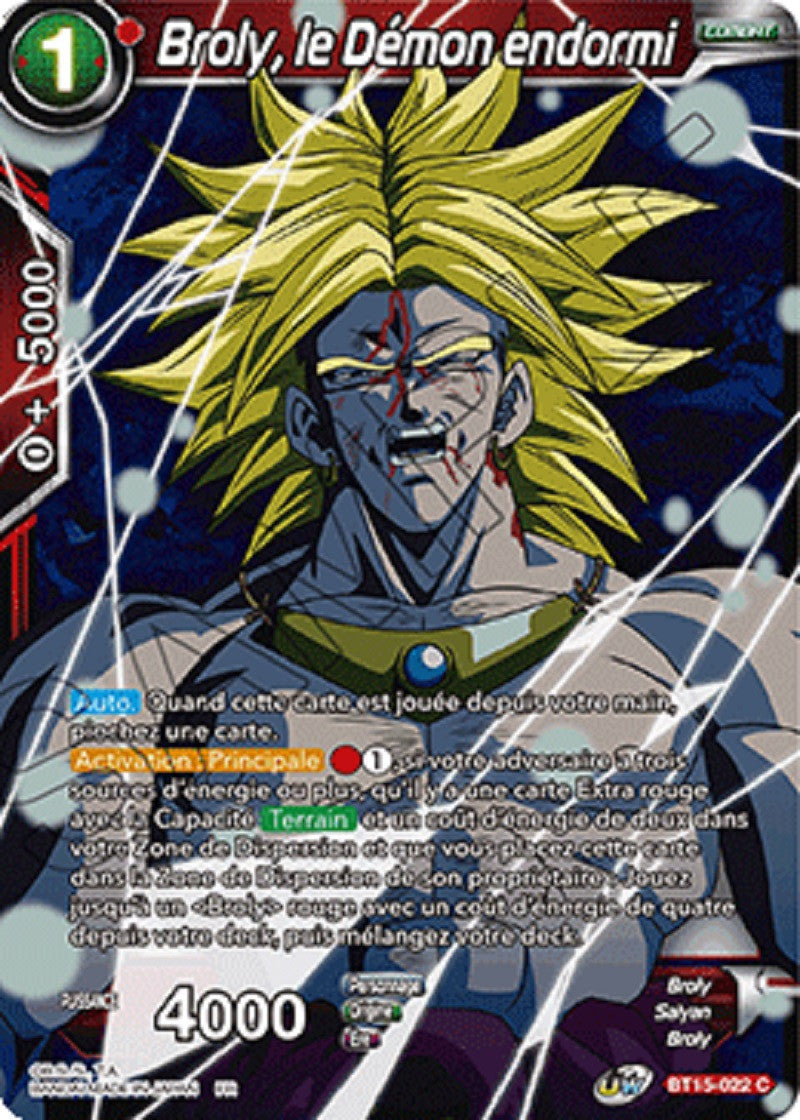 Dragon Ball Super - B15 - Saiyan Showdown - Broly, le Démon endormi - BT15-022