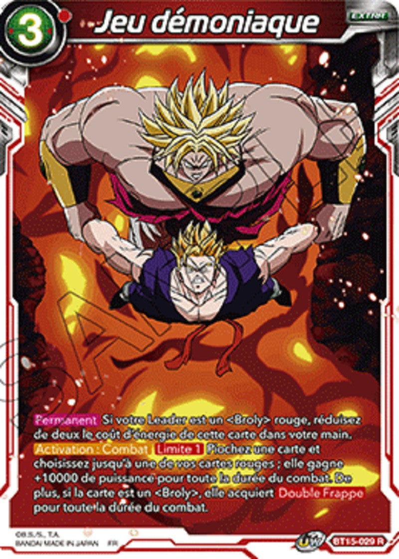 Dragon Ball Super - B15 - Saiyan Showdown - Jeu démoniaque - BT15-029
