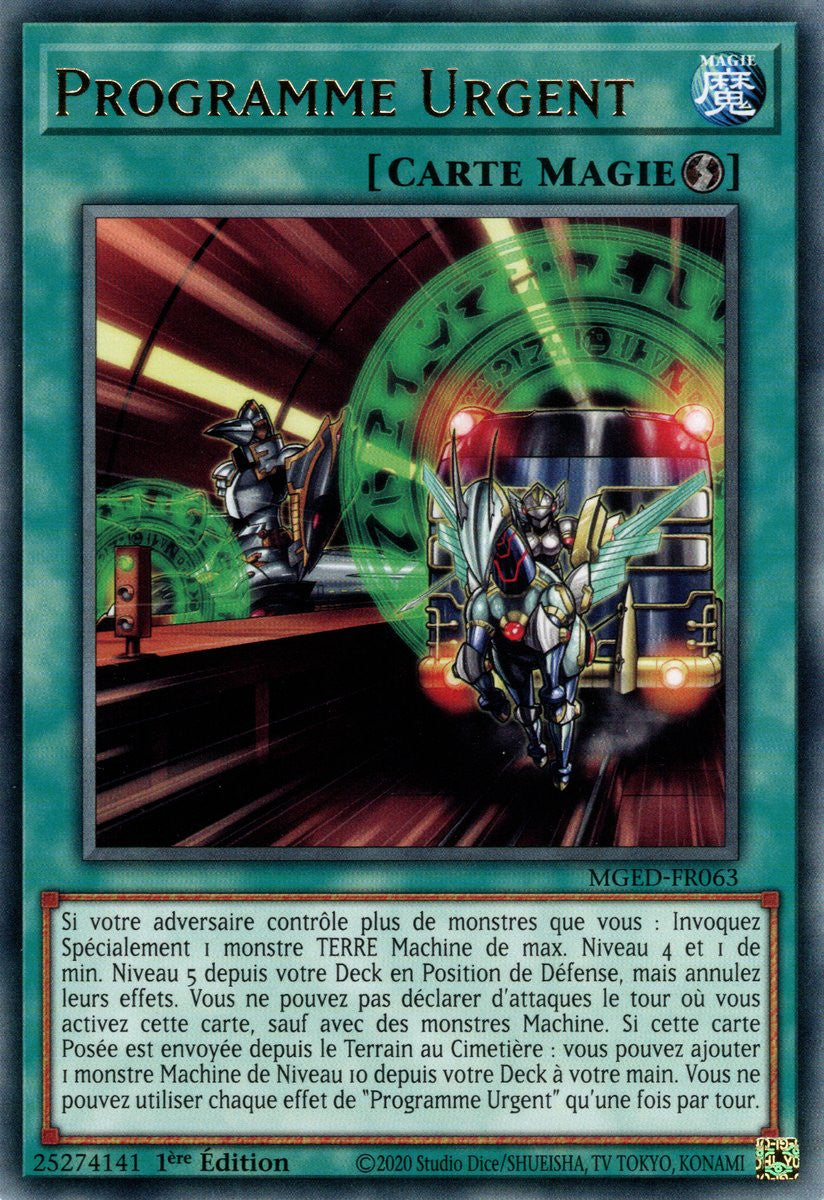 Programme Urgent : MGED-FR063 (R)