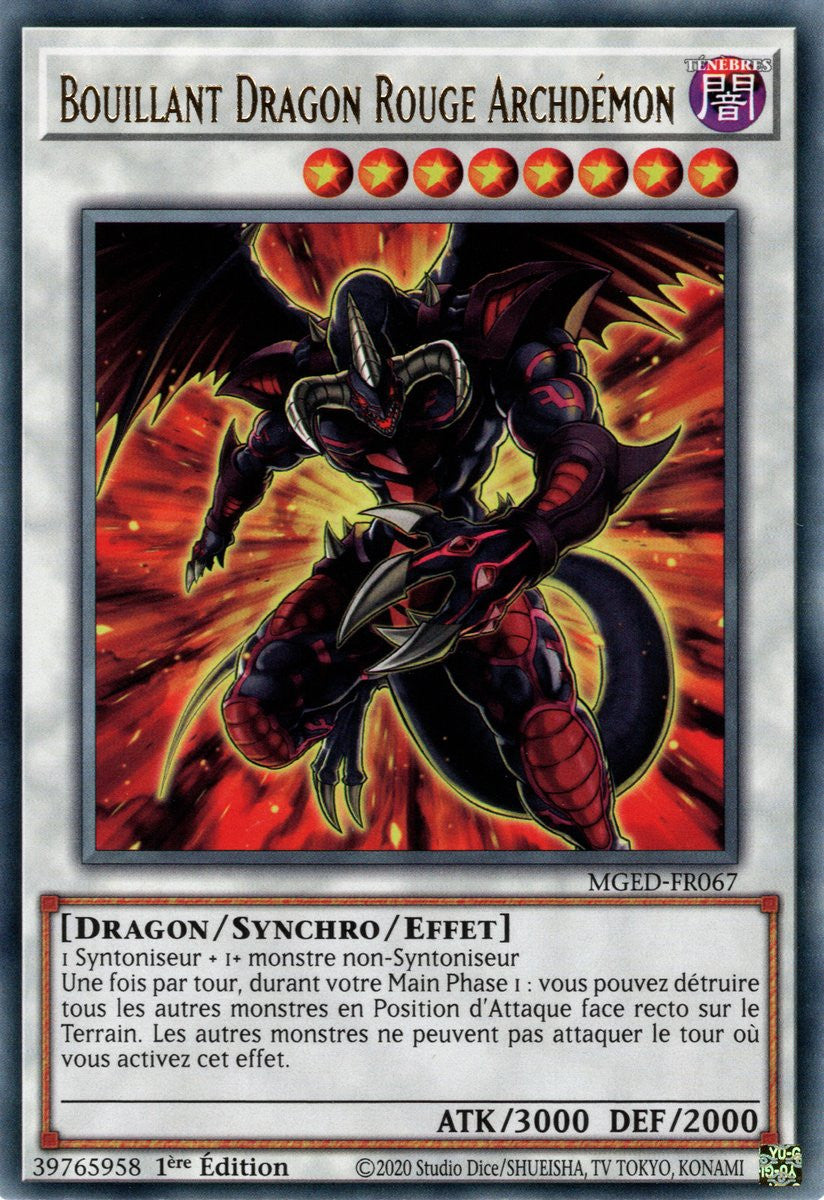 Bouillant Dragon Rouge Archdémon : MGED-FR067 (R)