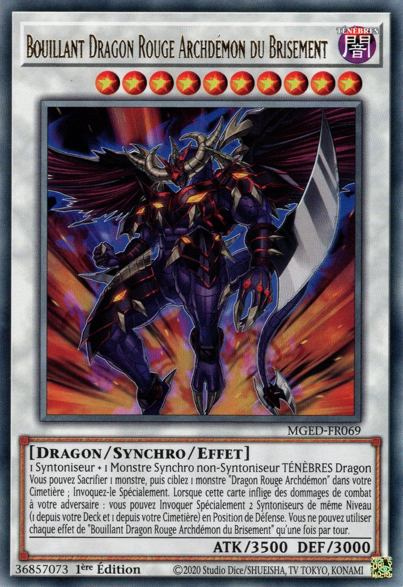 Bouillant Dragon Rouge Archdémon du Brisement : MGED-FR069 (R)
