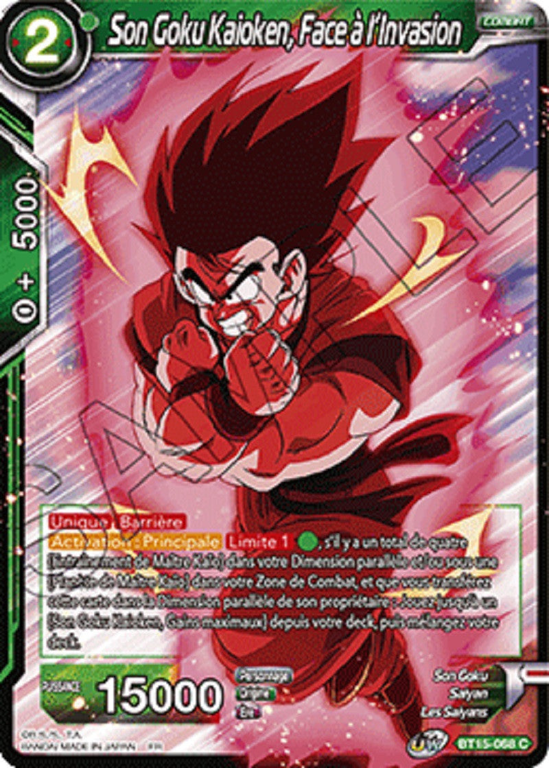 Son Goku Kaioken, Face à l'Invasion : BT15-068