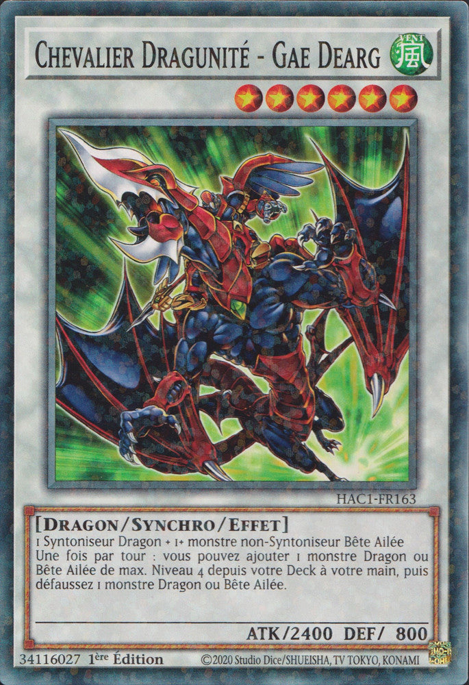 Chevalier Dragunité - Gae Dearg : HAC1-FR163 (V.2 - DNPR)