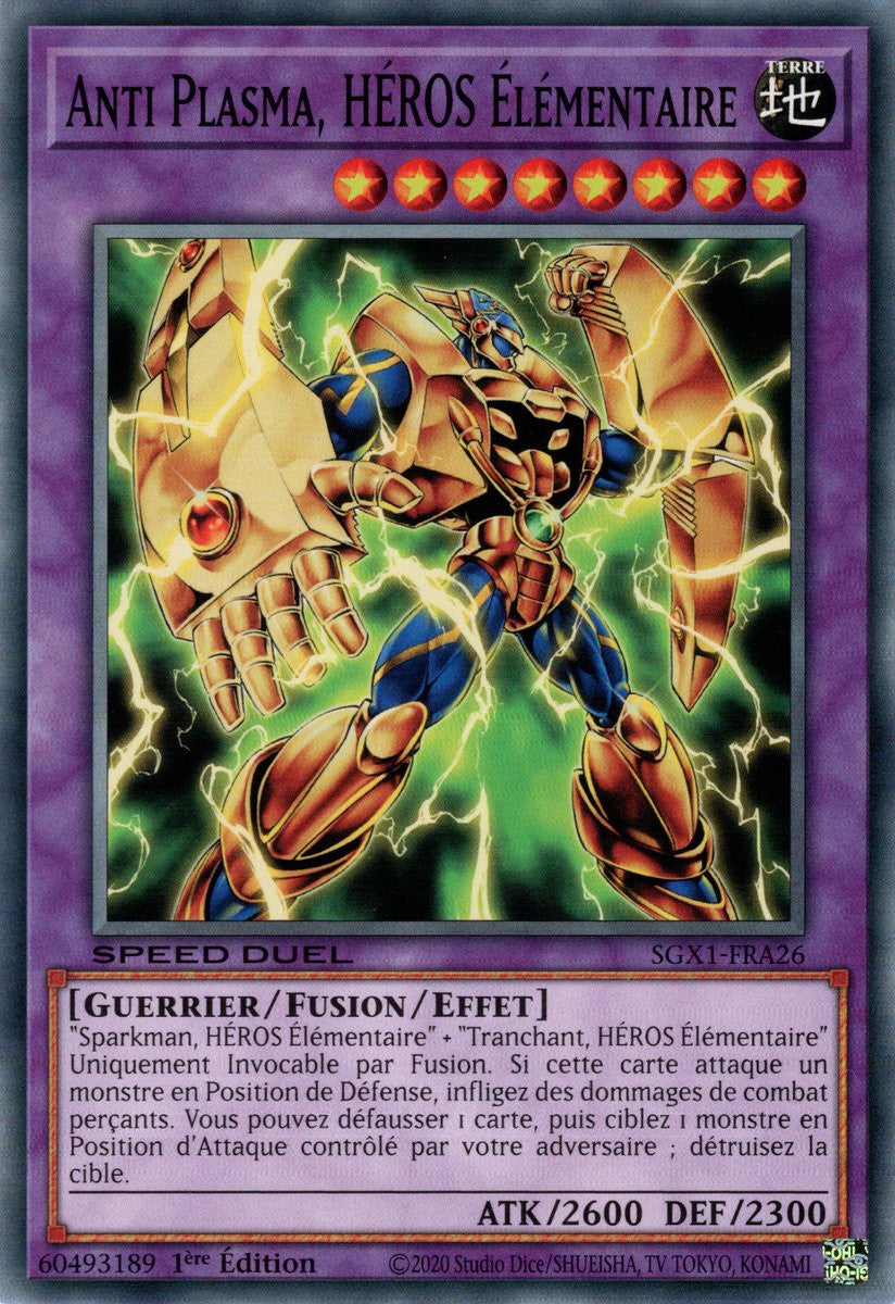 Anti Plasma, HÉROS Élémentaire : SGX1-FRA26 (C)