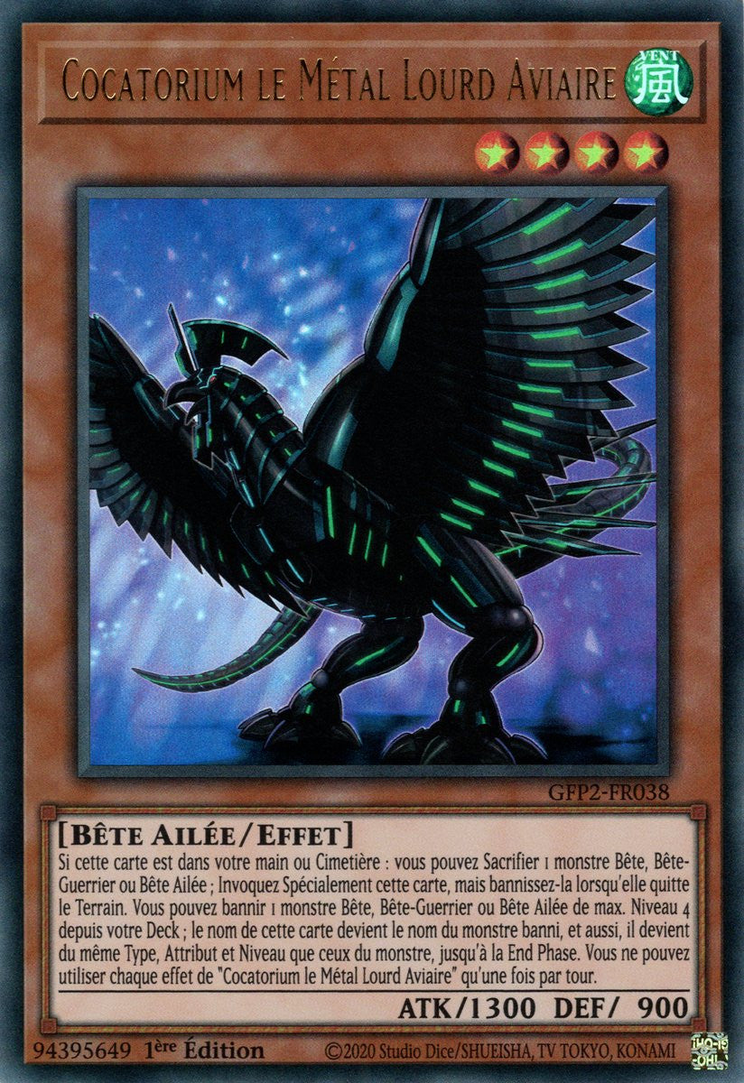 Cocatorium le Métal Lourd Aviaire - GFP2-FR038