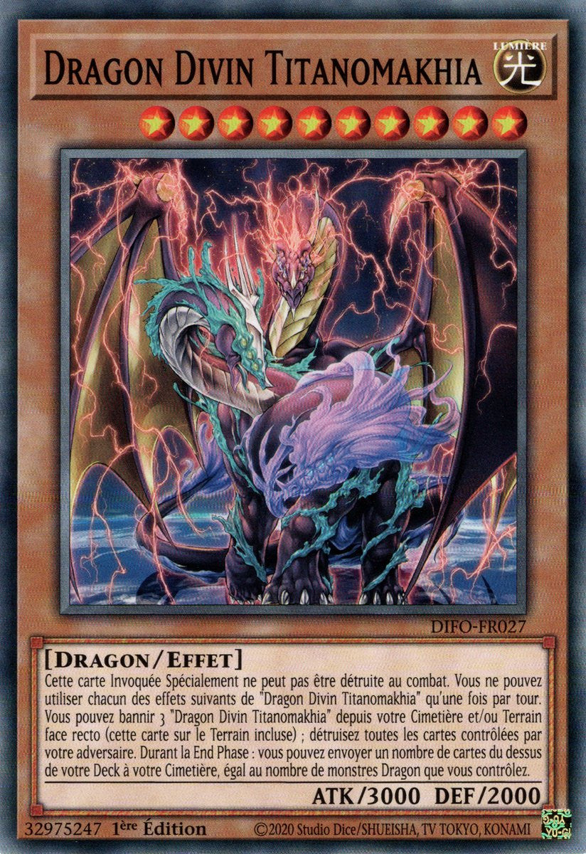 Dragon Divin Titanomakhia - DIFO-FR027 - Cartes Yu-Gi-Oh!