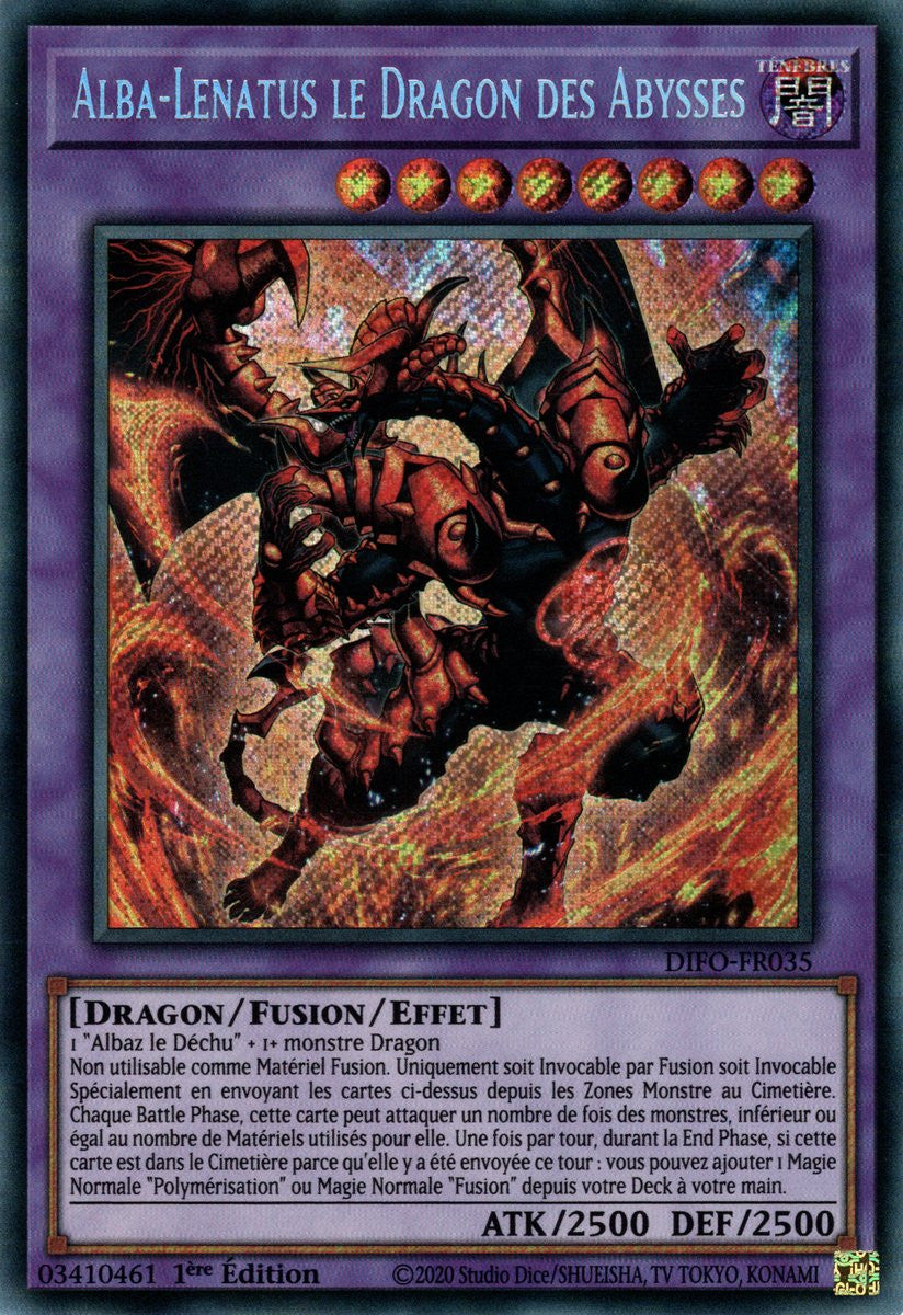 Alba-Lenatus le Dragon des Abysses - DIFO-FR035 - Cartes Yu-Gi-Oh!