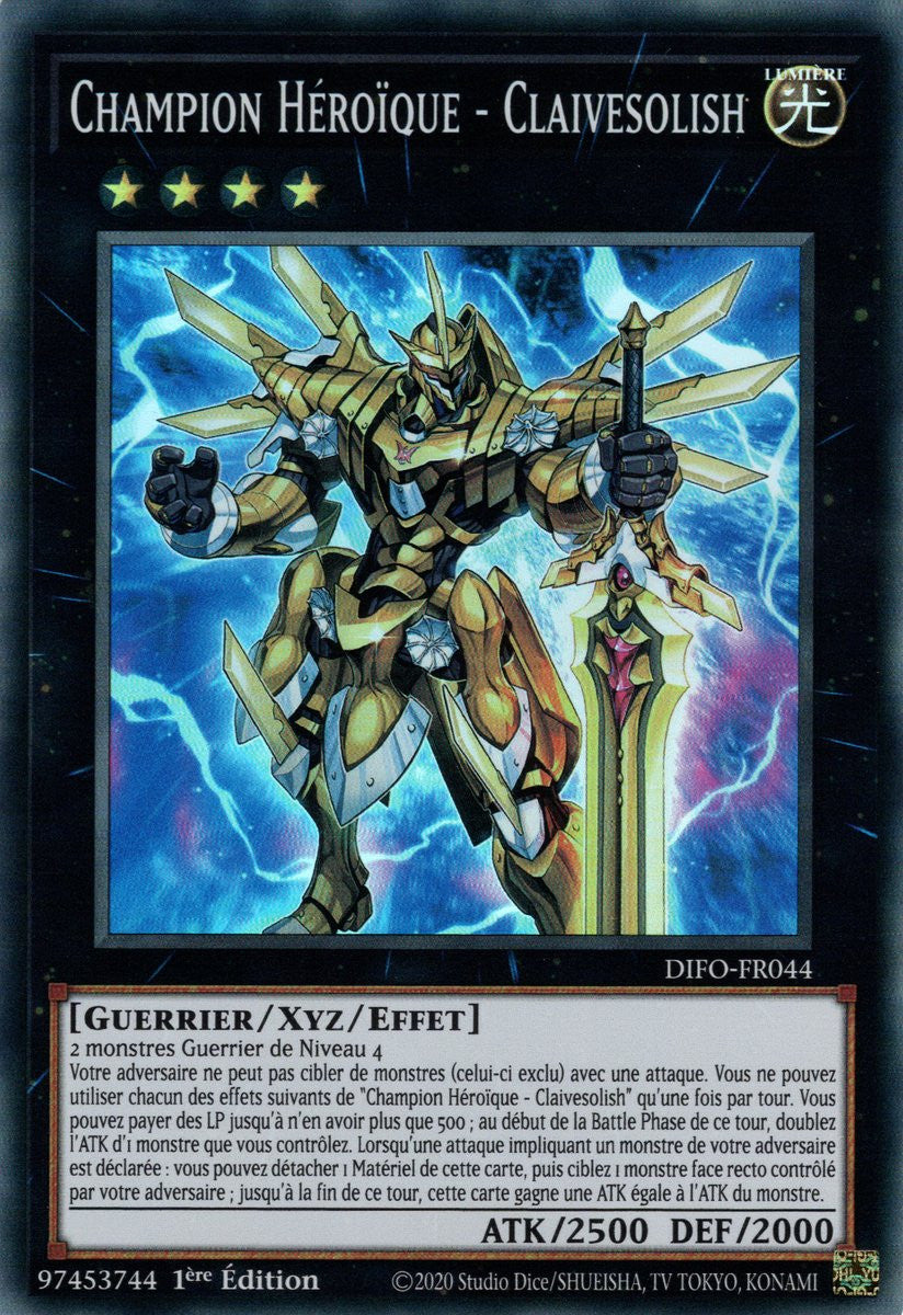 Champion Héroïque - Claivesolish - DIFO-FR044 - Cartes Yu-Gi-Oh!