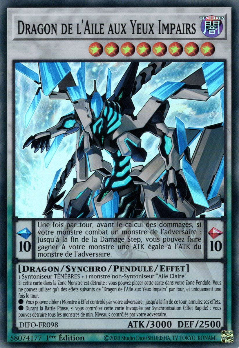 Dragon de l'Aile aux Yeux Impairs - DIFO-FR098 - Cartes Yu-Gi-Oh!