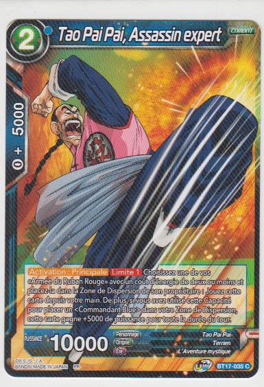 B17-035 Tao Pai Pai, Assassin expert - Cartes Dragon Ball Super