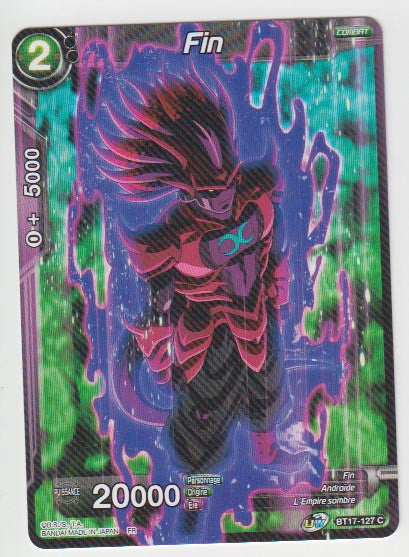 B17-127 Fin - Cartes Dragon Ball Super